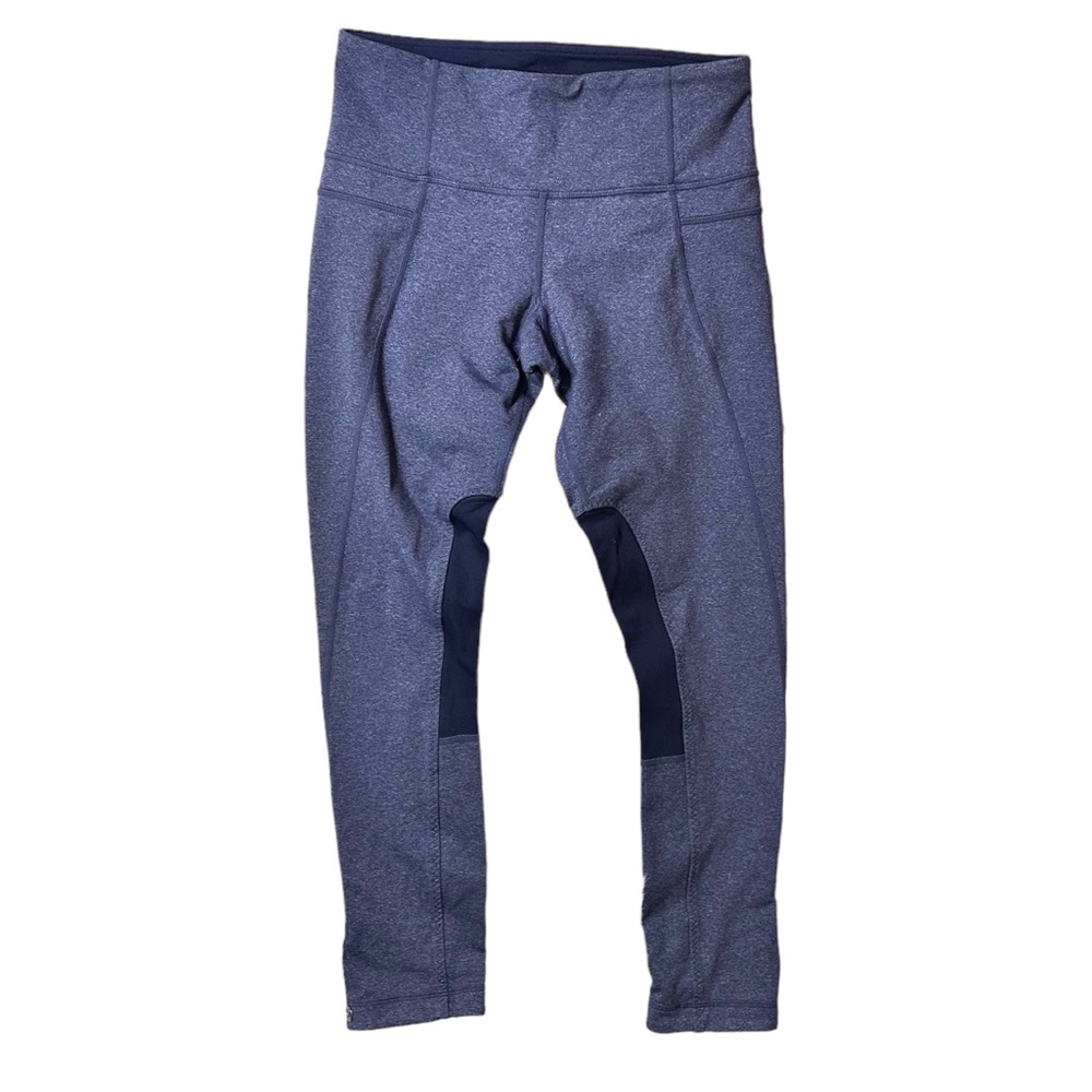 Lululemon Trikonasana Crop 4 Heathered Deep Indigo Size 6